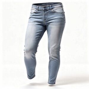 Vanilla Star Womens Mid Rise Pull-On Jeans Size M